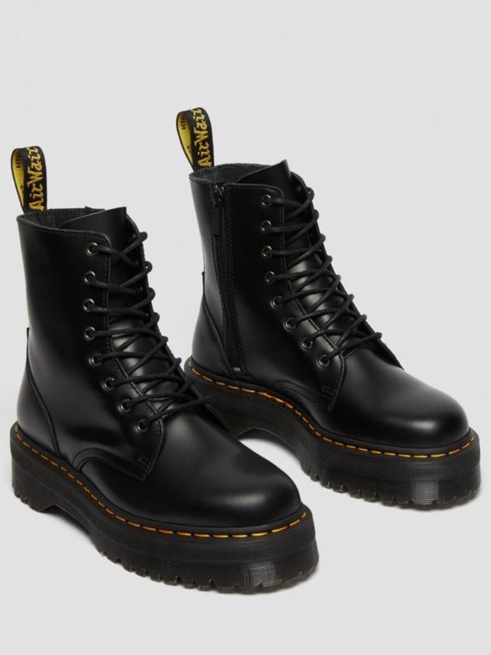 Jadon Boot Smooth Leather Platforms in Black Jadon Boot sz4 - Picture 4 of 4